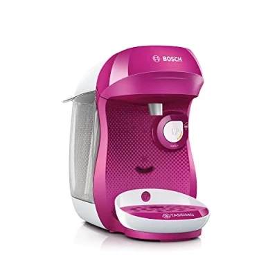 Bild av Bosch TAS1001 Tassimo Happy kapselmaskin, över 70 drycker, helautomatisk, passar alla koppar, kompakt storlek, 1 400 W, lila