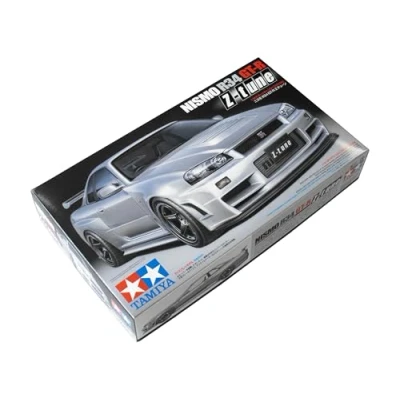 Bild av TAMIYA Nissan 300024282 NISMO skyline GT R Z Tune (R34) bilmodell byggsats 1:24, medium, grå
