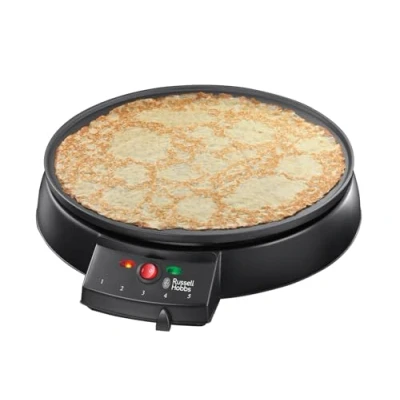 Bild av Russell Hobbs Fiesta Crêpes Maker, 1000W, nonstick beläggning, 30cm diameter, redskap för att sprida smeten ingår, 20920 56
