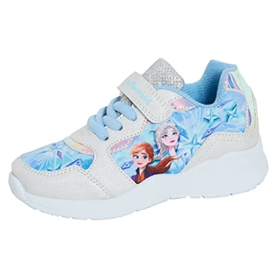 Bild av Disney flickor Frost 2 sportskor barn Elsa Anna Easy Touch Fasten Snörning Casual Pumps Skor, BLÅ, 32 EU