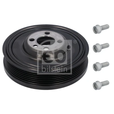 Bild av FEBI BILSTEIN 193722 Poulie Damper 6PK 143 avec vis/boulons AUDI: A5 B8 Coupe, Q5, A4 Avant, VOLKSWAGEN: GOLF 6, Polo IV 3/5 portes