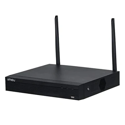 Bild av IMOU NVR 4 canali Wi Fi. Registratore continuo con predisposizione HDD fino a 8Tb. Uscita video HDMI e VGA. H.265. Portata Fi 100mt in campo aperto. Wifi 2x2 Mimo.