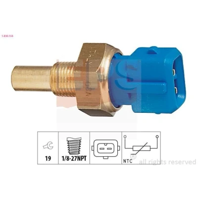 Bild av EPS 1.830.156 Sonde De Température Liquide Refroidissement Made in Italy OE Equivalent vert FORD: FIESTA 4
