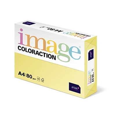 Bild av Image Coloraction Coloured Paper, Pale Yellow, 80 g/m², A4, 500 ark