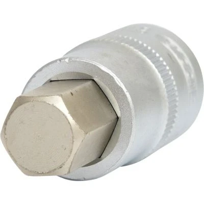 Bild av KS TOOLS 911.1314 Clé à douille DIN3120, ISO1174, DIN7422 14,0 Acier chrome vanadium héxagonal intérieur moleté