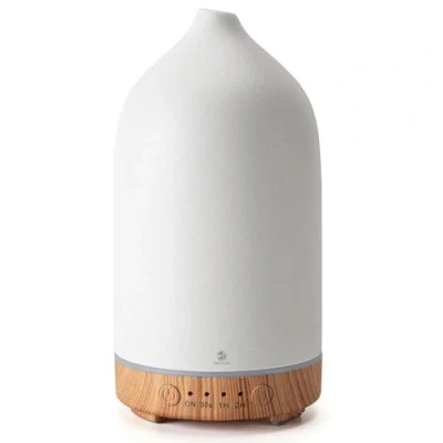 Bild av Recalma Keramisk aromdiffuser, doftspridare för eteriska oljor, elektrisk doftolja oljediffusor, ultraljud luftfuktare doftlampa med justerbart dimläge och timer