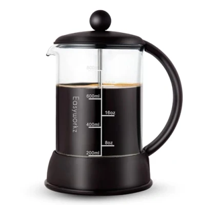 Bild av Easyworkz French Press Coffee Maker with Borosilicate Glass, 800 ml, Black