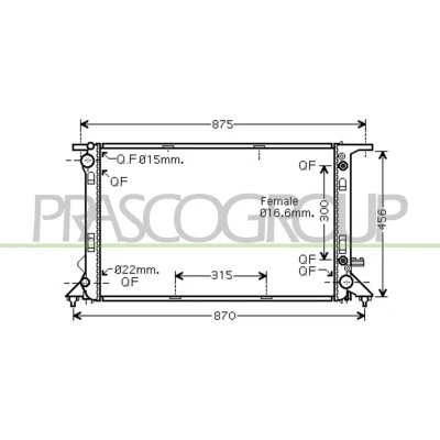 Bild av Kylare, motorkylning AVA QUALITY COOLING AIA2291