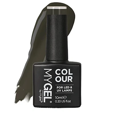 Bild av Mygel av Mylee Nail Gel Polish 10ml [Deep Olive] UV/LED Soak Off Art Manicure Pedicure for Professional, Salon &amp; Home Use [Autumn/Winter Range] Långvarig och lätt att applicera