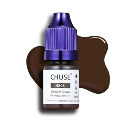 Bild av CHUSE PMU Hybrid flytande ögonbrynspigment 0,24 oz/7 ml (H203 medelbrun)