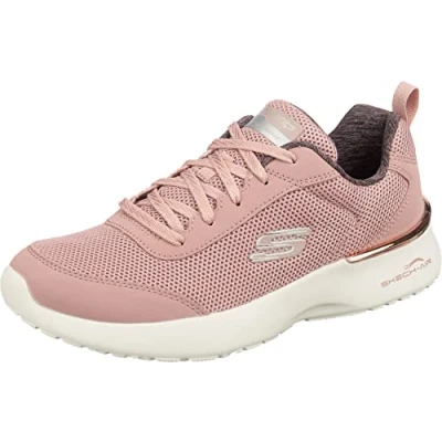 Bild av Skechers Skech air Dynamight snabbbroms dam Träningsskor Mellanhöga sneakers, Mauve Mesh Off White Trim, 38.5 EU