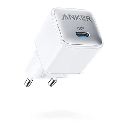 Bild av Anker Nano 20 W USB C laddare, PIQ 3.0 kompakt strömförsörjning, för iPhone 16/15/14/13/12 serien, Pixel 4/3, iPad/iPad mini (utan laddkabel)
