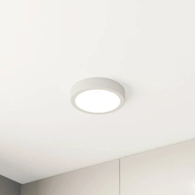 Bild av EGLO LED panel för utanpåliggande montering Fueva 5 IP20 830 vit Ø16cm