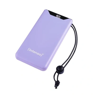 Bild av Intenso F10000 Strömförsörjningsbank 10000 mAh 20 Watt 3 A QC 3.0, Power Delivery 3.0 + PPS 2 utdatakontakter (24 pin USB C, typ A) på kabel: C lila