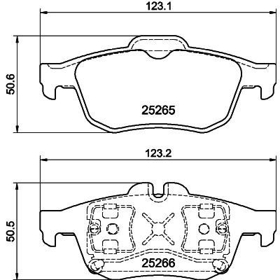 Bild av HELLA 8DB 355 017 341 Jeu de plaquettes frein non préparé pour indicateur d&#039;usure RENAULT: Talisman Berline, Grandtour, Latitude