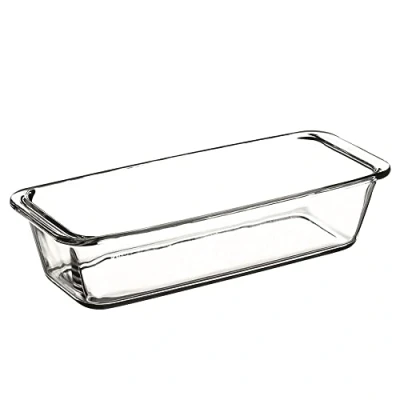 Bild av Dajar AMBITION Glasform 31 cm Kungkaksform kakform bakfat brödlåda pasteform brödbakform transparent utmärkt