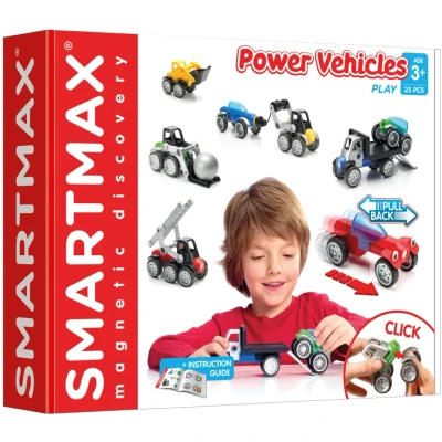 Bild av SMARTMAX Power Vehicles, Magnetic Discovery Play Set, 25 pieces, 3+ Years