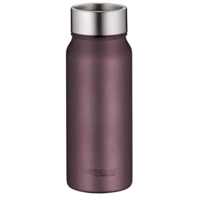 Bild av THERMOcafé av THERMOS TC DRINKING MUG vinröd matta 0,50 l, termosmugg rostfritt stål, isoleringskopp, kaffemugg to go, läckagesäker, 9 timmar varm 18 timmar, diskmaskinssäker, BPA fri