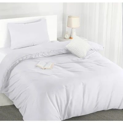 Bild av Utopia Bedding Påslakanset Mjukt Påslakan I Mikrofiber Polyester 135x200 cm Med 1 Örngott 50x75 För Sängkläder Vit