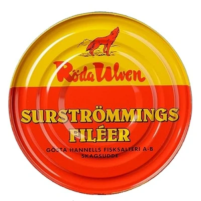 Bild av Surströmming FILET Röda Ulven 300 g burk (med fermenterad filt)