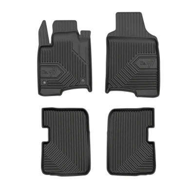 Bild av FROGUM No. 77 77409934 Ensemble de tapis sol Caoutchouc avant et arrière 4 noir Sur mesure FIAT: Panda III 3/5 portes
