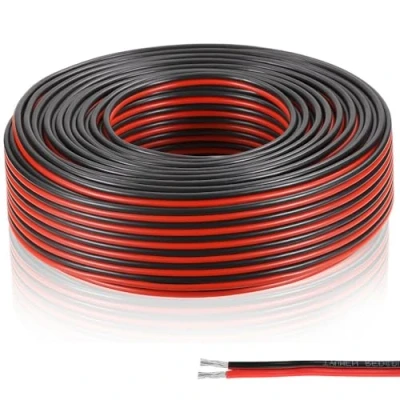 Bild av yotutun 22AWG elektrisk silikontråd 30 m, 0,3 mm mjuk 2 stifts kabel, förlängning, färger, förtennad koppar, anslutningskabel, eltråd för LED remsor, bandlampa