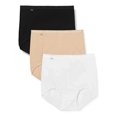 Bild av Sloggi dam Komfort trosor Basic+ Maxi C3p, White Dark Combination, 44