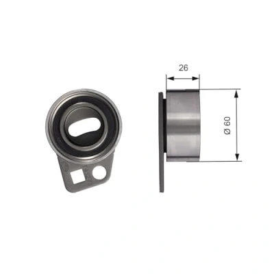 Bild av GATES T41275 Poulie tendeur, courroie crantée FleetRunner PowerBand