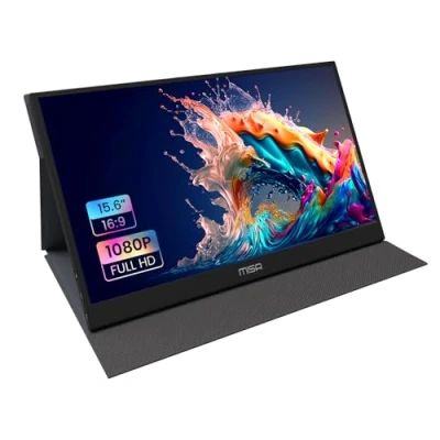Bild av Viewmax 15,6 tum FHD skärm bärbar med USB C HDMI VGA för dator Stationär PS5 Xbox Switch Telefon Surfplatta