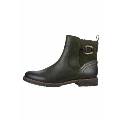 Bild av Marco Tozzi Ankelboots, Storlek: 39, Olive comb Skinn/syntet