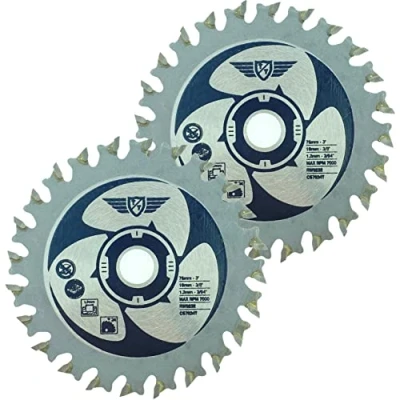 Bild av 2 x TopsTools CS7624T_2 76 mm 24T 10 borr TCT sågblad