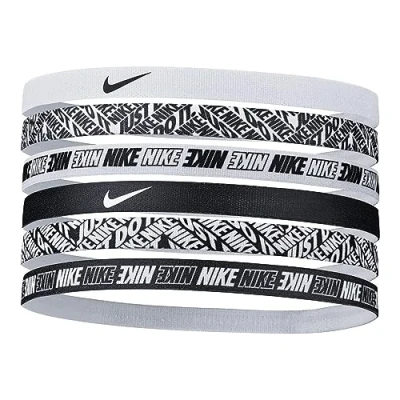 Bild av Nike Performance Printed Headbands 6 PACK Övriga accessoarer, Storlek: One Size, White/white/white