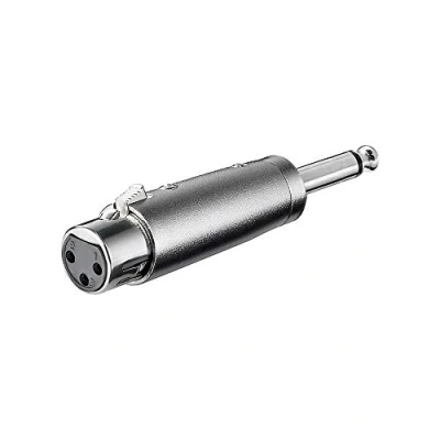 Bild av Wentronic 27451 GB 3 stiftsuttag till 6,35 mm mono kontakt XLR adapter