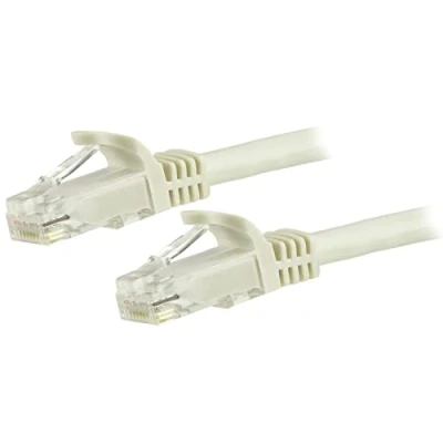 Bild av StarTech.com 7.5 m CAT6 cable white patch Cord Snagless ETL Verified Vit meter
