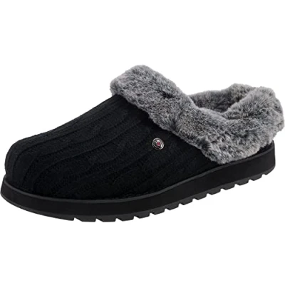 Bild av Skechers KEEPSAKES ICE ANGEL Dam slipper Low Top, Black Grey, 36.5 EU