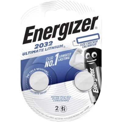 Bild av Energizer Ultimate lithium, pack of 2 Piles cr 2032, refu term Lithinum yezvinodiwa chaizvo, pasina yakawedzerwa mercury uye makore makumi maviri hupenyu hunobatsira