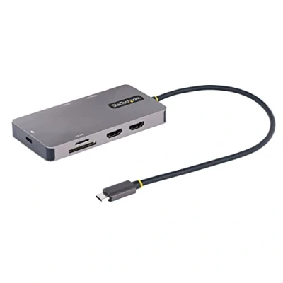 Bild av StarTech.com USB C Multiport Adapter Dual HDMI Video 4K 60Hz 2 Port 5Gbps A 3.1 Hub 100W