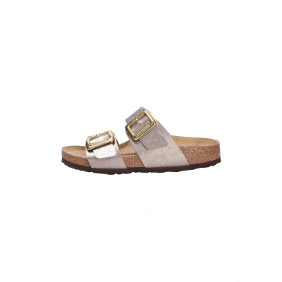 Bild av Birkenstock 1029372 Sydney Cushion Buckle Taupe Sandaler för Kvinnor Double Slib Läder, Taupe, 35 EU