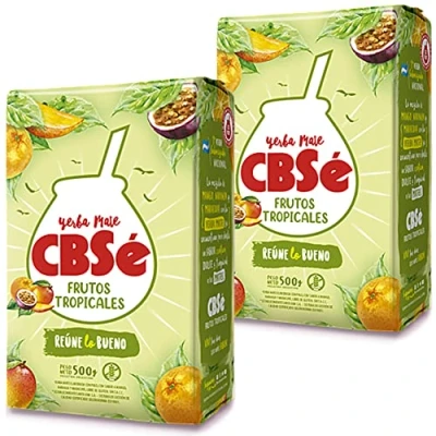 Bild av 🌿CBSe Yerba Mate Tropical Fruits 0,5kg 🧉 Energi och styrkande dryck, rik på vitaminer antioxidanter, med koffein! Accelererar ämnesomsättningen. Innehåller inget socker.