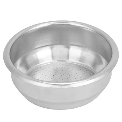 Bild av Dubbel korg kaffe, 58 mm rostfritt stål kaffefilter ett lager dubbla doser filter kaffemaskin reservdelar
