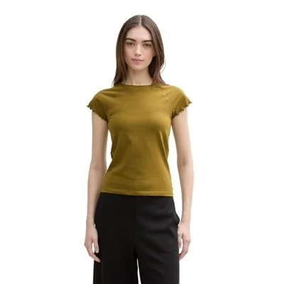 Bild av TOM Tailor Denim Raglan Tshirt bas, Storlek: XL, Warm moss green