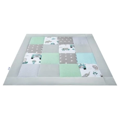 Bild av Medi Partners Babyfilt 100% bomull, 100 x cm, multifunktionell, tjock, mjuk lekmatta, lekmatta parkinsats