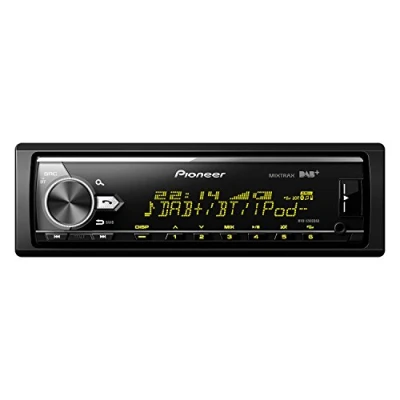 Bild av Pioneer MVH X580DAB, 1DIN bilstereo med DAB +, RGB, tysk menynavigering, Bluetooth, USB, AUX ingång, iPod/iPhone direktkontroll, Handsfree, Smart Sync