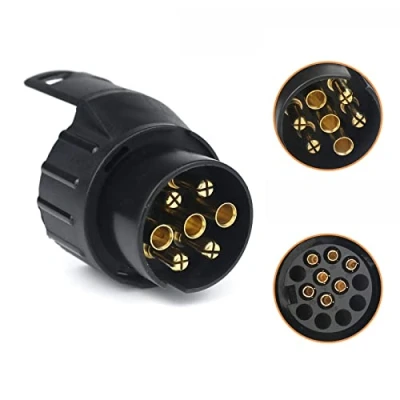 Bild av Qiping trailer adapter 7 till to 13 stift a för bil, husvagn, lastbil, cykelhållare, RV, Camping Car