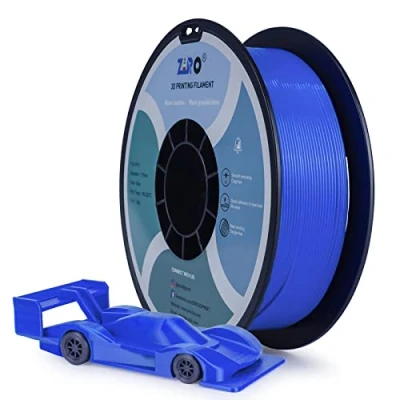 Bild av ZIRO PLA Filament 1.75mm, 3D Printer PRO Basic Color Series 1.75MM 1KG (2.2lbs), dimensionell noggrannhet +/ 0.03mm,Blå
