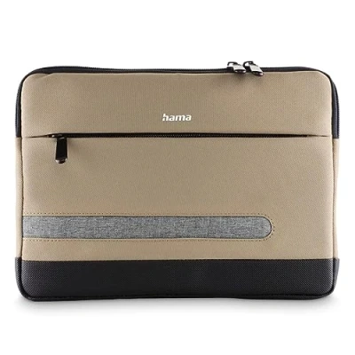 Bild av Hama 11 tums surfplatta fodral (för surfplatta, skydd, fodral, dragkedja, extra ficka) beige