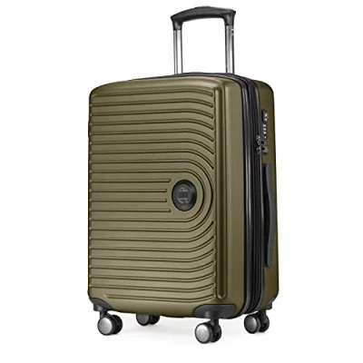 Bild av HAUPTSTADTKOFFER Mitte handbagage 55x40x23, TSA, 4 hjul, resväska, resväska med hårda skal, rullväska, kabinbagage avokado