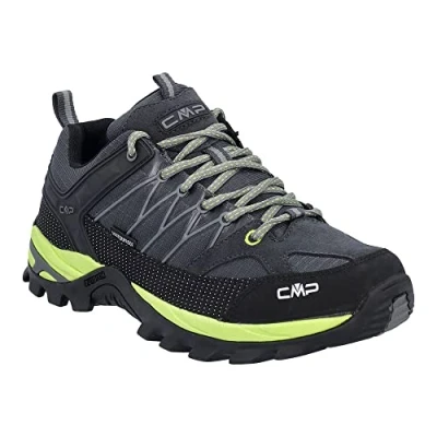 Bild av CMP herr Vandrings och halvskor för vandring Rigel Low trekking shoe Wp, Antracite Limegreen, 40 EU
