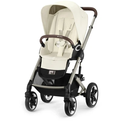 Bild av Cybex TALOS S Lux Duovagn inkl. BeSafe iZi Go Modular X2 &amp; Bas, Seashell Beige/Taupe