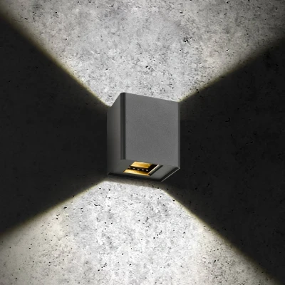 Bild av LCD LED utomhusvägglampa 5030 up/down grafit